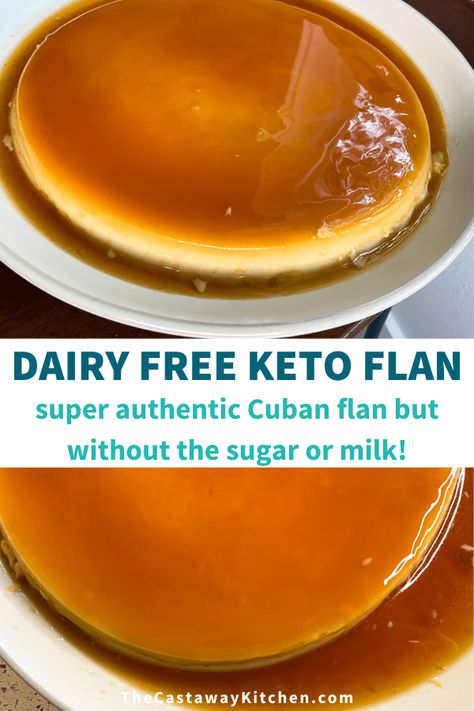 Paleo Flan, Dairy Free Flan, Keto Flan, Cuban Flan, Flan Recipes, Deserts Recipes, Dairy Free Keto, Dairy Free Keto Recipes, Coconut Flan