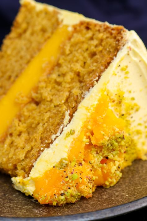 Mango Lassi Cake Mango Sponge Cake, Mango Curd, Indian Cake, Mango Dessert, Loaf Cakes, Eggless Desserts, Mango Cake, Eggless Recipes, Mango Lassi