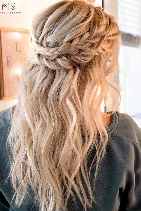 Boho Wedding Hair, Best Wedding Hairstyles, Easy Braids, Braids For Long Hair, Box Braids Hairstyles, Wedding Hair And Makeup, Half Up Half Down, Great Hair, Half Up