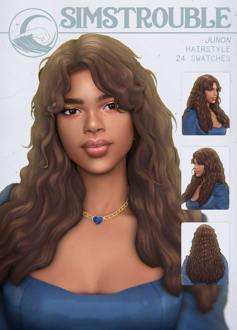 JUNON by simstrouble | simstrouble on Patreon Sims4 Cc Curly Hair Maxis Match, Maxis Match Sims 4 Cc Curly Hair, Sims 4 Cc Maxis Match Hair Female Curly, Sins 4 Hair Cc, Curly Hair Maxis Match The Sims 4, Sims4 Cc Maxis Match Long Hair, Sims 4 Cc Teeth Braces Patreon, Sims 4 Cc Patreon Hair Curly, Sims 4 Cc Hair Female Long Curly