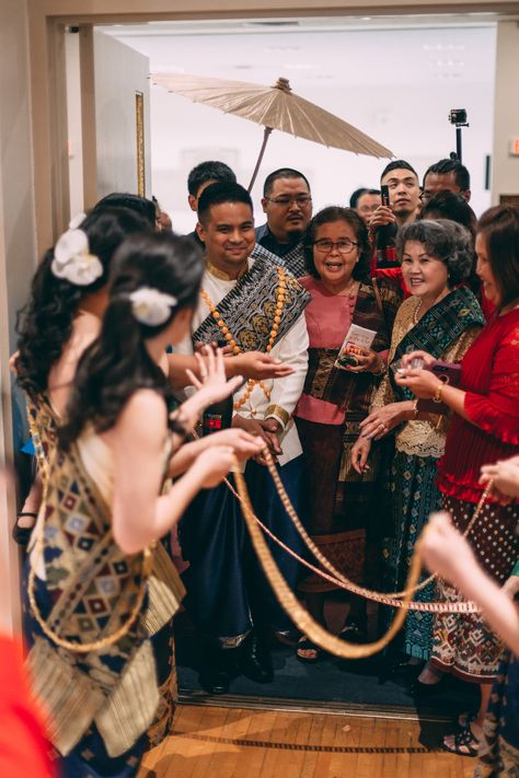 Khmer Wedding Ceremony, Laotian Wedding, Lao Wedding, Laos Wedding, Thai Wedding, Wedding Ceremony Photos, Wedding Traditions, Khmer Wedding, Let's Get Married