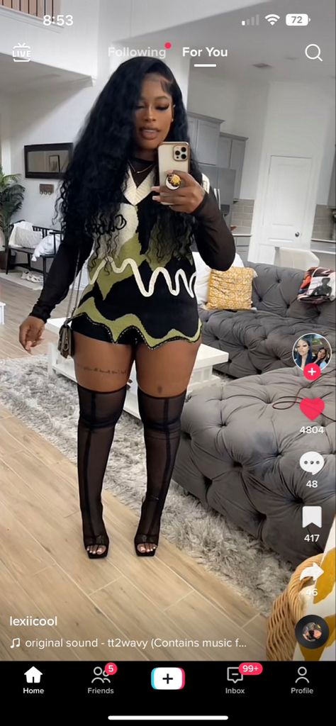 Winter Bday Outfit Black Women, Thight High Boots Outfit Black Women, Over The Knee Boot Outfit Black Women, Thigh High Boots Fall Outfit, Black Boot Outfits Black Women, Outfit Ideas Black Women Birthday, Boots And Skirt Outfit Black Women, Dress And Boots Outfit Black Woman, Knee Boots Outfit Black Women