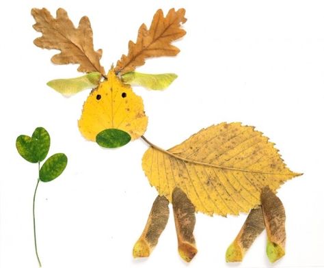 DIY fall leaves artwork making animals  @Kristy Puckett  have kids collect different colorful leaves and bring them in. Autumn Leaves Craft, Leaf Projects, Autumn Leaves Art, Leaf Animals, Diy Leaves, Leaf Crafts, Autumn Crafts, Childrens Crafts, Nature Crafts