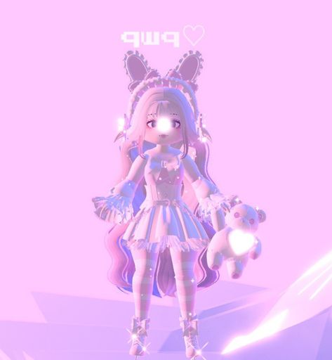 Mizi Alien Stage, Cute Winter Fits, Roblox Royale High, Outfit Roblox, Corset Costumes, Winter Fit, Alien Stage, White Bunny, Royale High