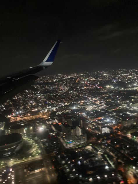 Night Driving, Puerto Rico, Airplane View