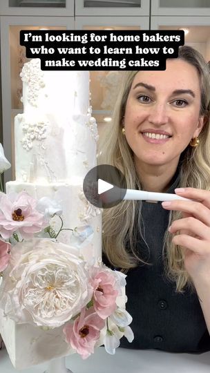 3.4K views · 300 reactions | It’s My Birthday! 🥳 🎉🍾

Come celebrate with me!

If you are a home baker and want to make more money this year - wedding cakes is the answer! 

Join my Florea Cakes Academy and I’ll give you a step-by-step roadmap to design, create and sell modern wedding cakes with wafer paper flowers. 

You don’t need to buy every new tool or spend our making fragile sugar flowers, making wedding cakes could be fun and stress-free. Let me show you! 

Comment ACADEMY and I’ll send you the link to join. | Chef Anna | Florea Cakes | Rodrigo Flores (Don) · Brazil Lofi Cakes With Wafer Paper, Modern Wedding Cakes, How To Make Wedding Cake, Wafer Paper Flowers, It S My Birthday, Modern Wedding Cake, Wafer Paper, Sugar Flowers, More Money