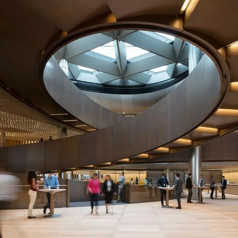 Bloomberg Opens New European HQ in London Space Knight, London Cathedral, Bank Of England, Norman Foster, St Pauls Cathedral, Spiral Stairs, Good Manners, Ancient Temples, Green Design