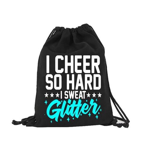 Cheer Swag Bag Ideas, Cheer Gift Bags, Cheerleading Diy, Baseball Flip Flops, Cheerleading Bags, Cheerleading Ideas, Cheerleader Gift, Canvas Drawstring Bag, Cheer Gear