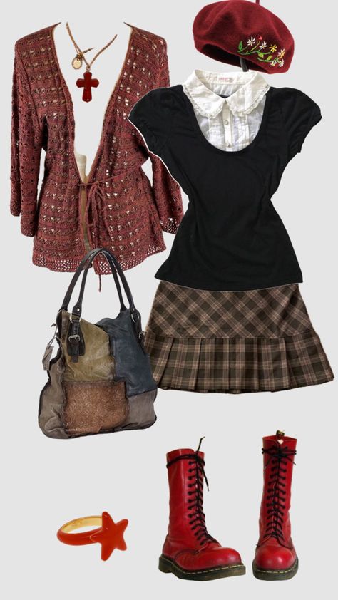 Tweed Aesthetic, Academia Outfits, Fabulous Clothes, Fashion Aesthetics, Swaggy Outfits, Future Fashion, Goth Outfits, Retro Outfits, Cute Casual Outfits