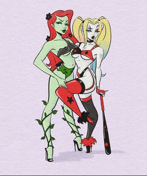 Poison Ivy Character, Harleen Quinn, Pamela Isley, Harley Quinn Tattoo, Arte Zombie, Batman Villains, Harleen Quinzel, Harley Quinn Drawing, Harley Quinn Artwork