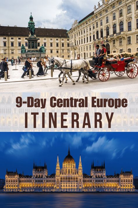 9-Day Central Europe Itinerary - Forever Traveling Prague Itinerary, Europe Itinerary, Best Places In Europe, Budapest Travel, Europe Itineraries, Historical Buildings, Places In Europe, Visit Europe, Central Europe