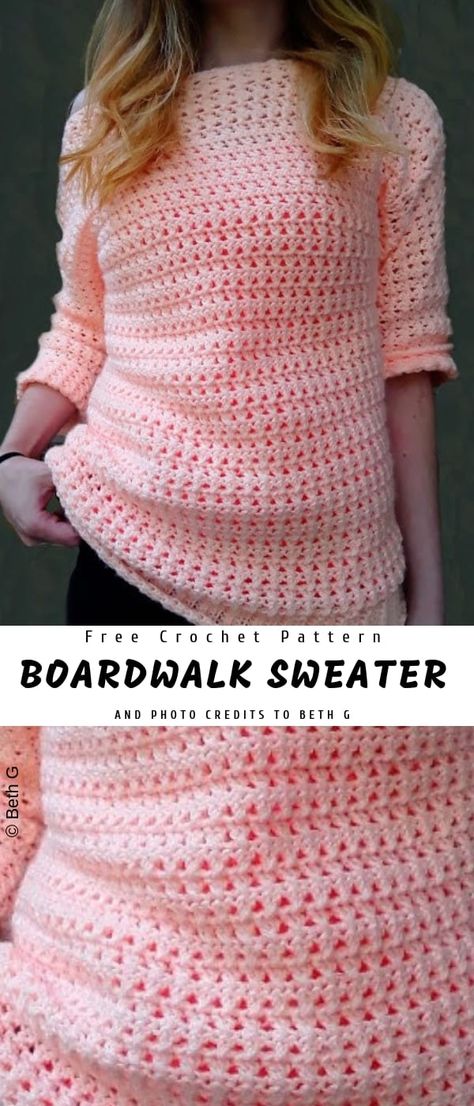 Sewing Patterns Free Women, Crochet Sweater Free, Black Crochet Dress, Irish Crochet Dress, Crochet Sweater Pattern Free, Crochet Clothes For Women, Sweater Crochet, Crochet Simple, Haken Baby