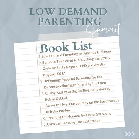 Amanda Diekman on Instagram: "As the Low Demand Parenting Summit winds down I want to share this incredible resource with you. You all had so many wonderful recommendations for resources in our chats and our panelists have collectively written so many incredible books.   Comment “booklist” below and I’ll DM you the link to the complete Summit Book List. 📖   *affiliate link included." Low Demand Parenting, Woman Retreat, Wealthy Woman, Wealthy Women, Womens Retreat, Book List, The Low, Book Lists, I Want