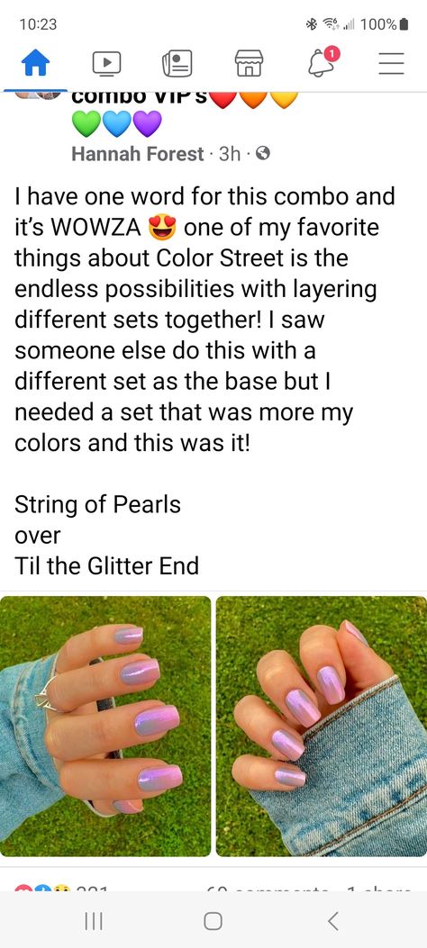 Colorstreet Subscription, Street Nails, String Of Pearls, Color Street Nails, Jamberry, Pearl Color, Color Street, Subscription Box, Nail Ideas