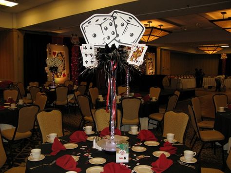 Las Vegas Theme Wedding Reception Idea | TheDJservice.com - Albany ... Casino Themed Centerpieces, Casino Theme Party, Casino Birthday Party, Vegas Theme Party, Casino Birthday, Las Vegas Party, Casino Theme Party Decorations, Vegas Theme, Casino Party Decorations