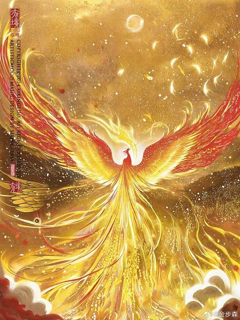 Dragon Phoenix Art, Phenix Birds, Phoenix Fantasy Art, Phoenix Fairy, Phoenix Reborn, Phoenix Artwork, Golden Phoenix, Twin Flame Art, Decent Wallpapers