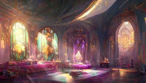 Fantasy Bedroom Concept Art, Bedroom Concept Art, Bedroom Concept, Castle House Design, Royal Bedroom, Faery Art, Fantasy Bedroom, Snow Sculptures, Fantasy Rooms