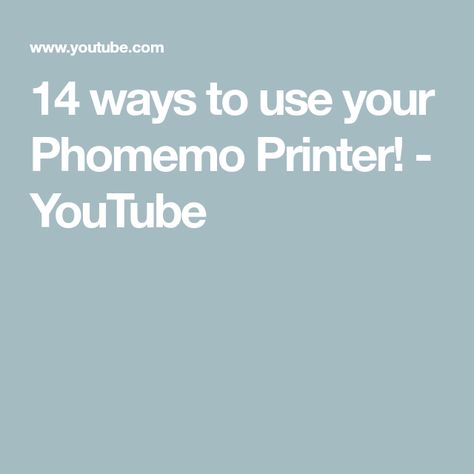 14 ways to use your Phomemo Printer! - YouTube Phomemo Ideas, Best Printer For Sticker Making, Pocket Printer Journal, Phomemo Printer, Mini Sticker Printer Amazon, Converting Epson Printer To Sublimation, Printer Ink Cartridges, App Design, Printer