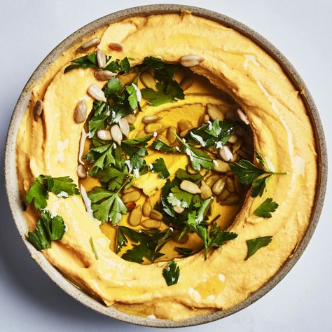 Carrot Hummus, Spicy Hummus, Easy Hummus Recipe, Spicy Carrots, Sweet Potato Hummus, Kale Pesto, Avocado Hummus, Easy Hummus, Vegan Menu