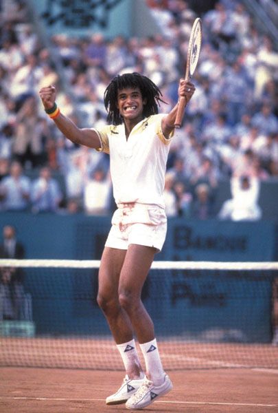 Noah 1983 Mehr Mats Wilander, Mode Tennis, Yannick Noah, Ivan Lendl, Tennis Doubles, Tennis Rules, Jimmy Connors, Tennis Photos, Pro Tennis