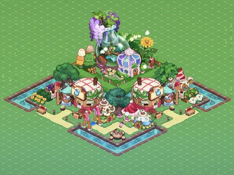 @haiseflwr — • do not repost • #cookie #cookierun #cookierukingdom #gardenlayout #cookierunlayout Cookie Run Kingdom Garden Layout, Crk Builds, Crk Designs, Cookie Run Kingdom Layout, Crk Ideas, Crk Layout, Kingdom Layout, Factory Layout, Kingdom Ideas