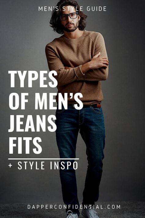 Today menswear seems boundless - from vintage and classic to ultra-modern. The various jean fits are no exception. Read the article for what's best for you plus our top picks. Carpenter Jeans Outfit Men, Jeans Boots Outfit, Types Of Men, Travel Jeans, Mens Jeans Fit, Jean Fits, Jeans Outfit Men, Streetwear For Men, Jeans Fits