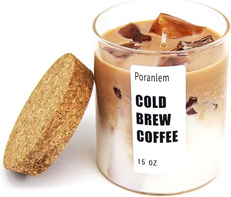 Amazon.com: Poranlem Iced Coffee Candle Latte Coffee with Ice Cube 15 oz 450ml Handmade Home Scented Aromatherapy Candles Gifts for Women Lovers Her Birthday Valentine Room Decor : Home & Kitchen Valentine Room Decor, Iced Coffee Candle, Valentine Room, Starbucks Candle, Candles Ideas, Bear Candle, Coffee Aroma, Good Burns, Candles Gifts