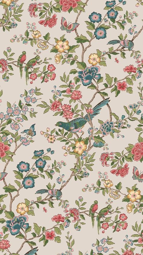 Stories Design, My Wallpaper, Vintage Flowers Wallpaper, Cute Wallpaper, Birds And Flowers, Phone Wallpaper Patterns, Flowers Wallpaper, Cute Patterns Wallpaper, Iphone Background Wallpaper