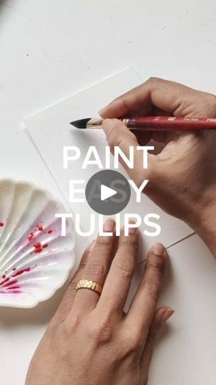 3.5K views · 303 reactions | Comment 'tulips' for link to full YouTube video tutorial. Tag me in your wonderful loose tulips 🌷
-
-
#watercolor #learnwatercolorpainting #watercolortulips #youtubetutorial | Clarice • Youtube Watercolour Artist & Designer | Badger · These Words Tulips Watercolor, Paintings Tutorials, Learn Watercolor Painting, Watercolor Tulips, Watercolor Paintings Tutorials, Youtube Tutorials, Watercolor Artist, Painting Tutorial, Youtube Video