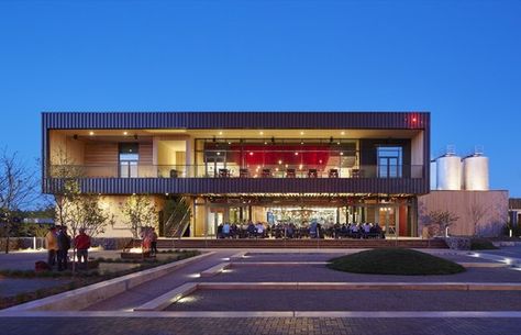 Shopping Center Architecture, Corrugated Metal Siding, Brewery Equipment, Brewery Restaurant, Brewery Design, Pub Design, Beer Hall, Industrial Architecture, Design Guidelines