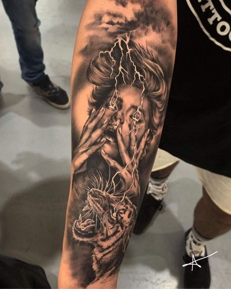 #CoolTattoos #TattooArt #InkMaster #TattooDesigns #InkedUp #TattooLovers #InkInspiration #TattooIdeas #CreativeInk #TattooStyle Arm Tattoos For Guys Forearm, Outer Forearm Tattoo, Basic Tattoos, Inner Forearm Tattoo, Realistic Tattoo Sleeve, Forearm Sleeve Tattoos, Theme Tattoo, Half Sleeve Tattoos For Guys, Medusa Tattoo