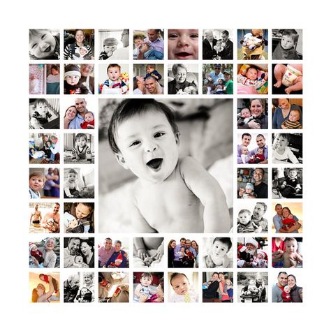 Make a 20x20 collage of baby's 1st year! Photo Collage Prints, Photo Collage Canvas, Collage Des Photos, Exposition Photo, Collage Foto, Collage Canvas, Baby Canvas, Photo Collage Design, Canvas Collage