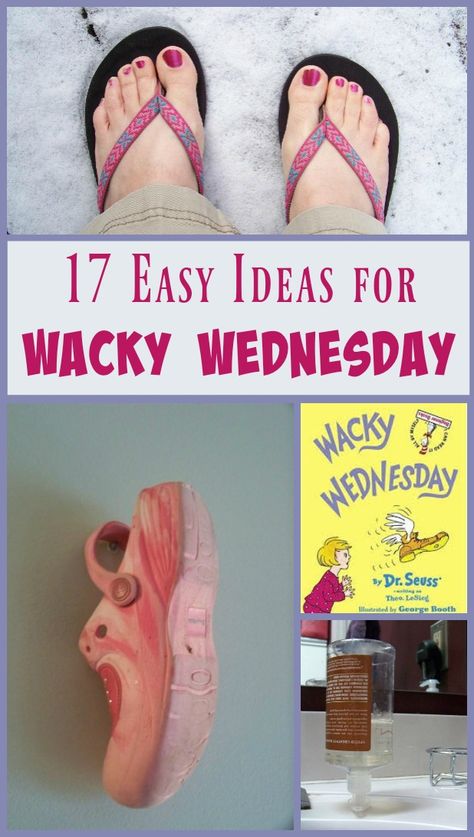 Ideas For Wacky Wednesday At School, Wacky Wednesday Preschool, Wacky Wednesday Classroom Ideas, Wacky Wednesday Activities Preschool, Wacky Wednesday Crafts Preschool, Wacky Wednesday Craft, Wacky Wednesday Ideas, Wacky Wednesday Activities, Dr Seuss Game