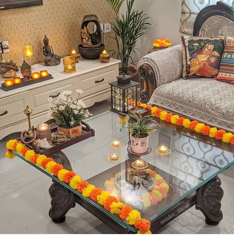 Diwali Decor For Balcony, Diwali Hall Decoration, Diwali Balcony Decoration, Shadi Decoration, Diwali Decoration Lights, Haldi Decoration, Table Etiquette, Diy Floral Decor, Diwali Decorations At Home