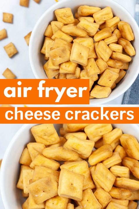 Air Fryer Cheez Its, Home Made Cheez Its, Cheddar Crackers Homemade, Homemade Cheddar Cheese, Easy Homemade Crackers, Homemade Cheez Its, Homemade Crackers Recipe, Homemade Cheese Crackers, Cheddar Crackers