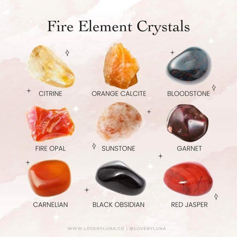 Earth Element Crystals, Fire Opal Meaning, Energy Stones Crystal Healing, Creation And Destruction, Larp Ideas, Gemstones Chart, Crystal Healing Chart, Healing Crystals For You, Moon Rituals