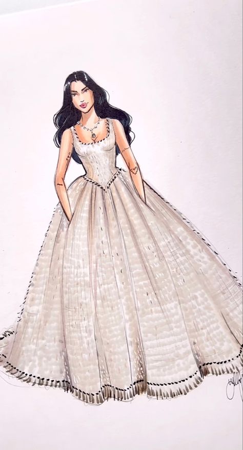 the drawing is not mine Met Gala Looks Drawing, Met Gala Sketches, Met Gala Dress Drawing, Ball Gown Drawing, Dua Lipa Met Gala, Ball Gowns Drawing, Kendall Jenner Met Gala, Rhythm Art, Gown Drawing