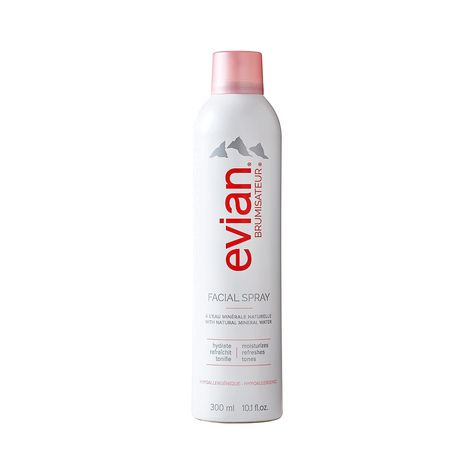 Evian Facial Spray provides an ultra-fine micro-droplet mist of pure Evian water that hydrates and refreshes skin. Evian Facial Spray, Evian Water, Natural Mineral Water, Natural Hydration, Face Spray, Hydrating Mist, Facial Spray, Tap Water, Face Hydration