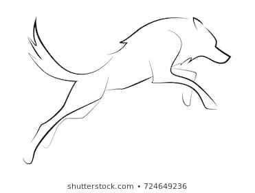 Running Wolf Drawing, Running Wolf Silhouette, Tiny Wolf Tattoo Simple, Animal One Line Drawings, Single Line Wolf Tattoo, Wolf Line Tattoo, Minimal Wolf Tattoo, Wolf Line Drawing, Line Art Wolf