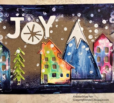 Funky Nordic Cards, Sizzix Tags, Joy Letters, Tim Holtz Tags, Christmas Cutouts, Distress Crayons, Tim Holtz Sizzix, Holiday Tags, Cut Out Shapes