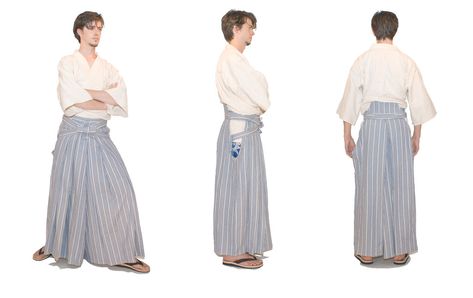 Traditional Hakama by Lastwear Hakama Pants, Japanese Traditional Clothing, Runway Outfits, Kendo, Traditional Modern, Edgy Fashion, Traditional Outfits, Japanese Traditional, Harem Pants