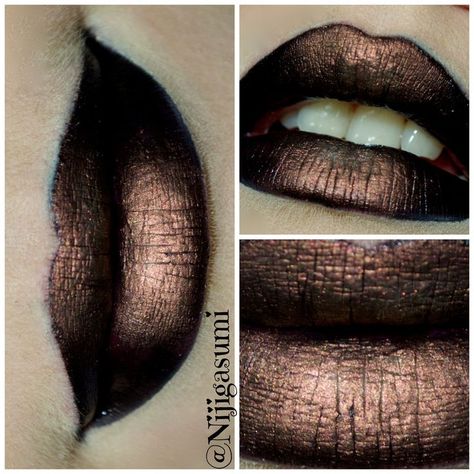 Steampunk Lips  •  Free tutorial with pictures on how to create a lip makeup look in under 10 minutes Steampunk Tutorial, Steampunk Makeup, Leopard Makeup, Steampunk Hairstyles, Steampunk Halloween, Punk Makeup, Lip Makeup Tutorial, Makeup Tricks, Steampunk Costume