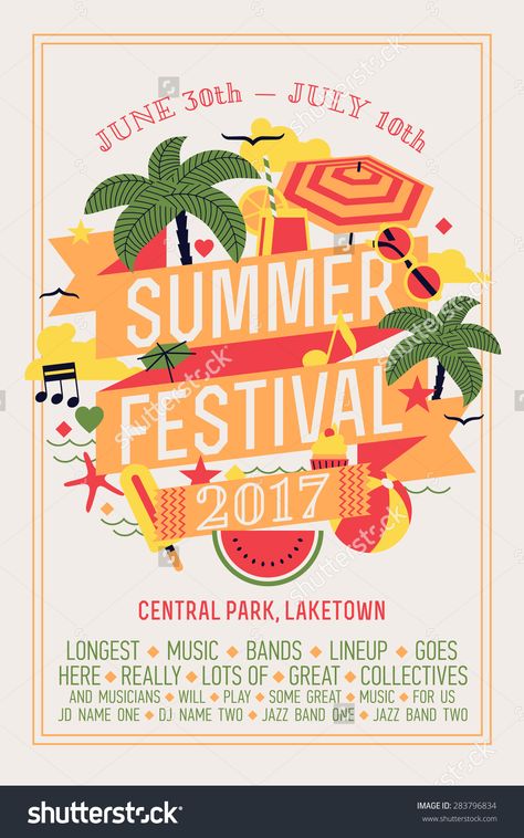 … Summer Festival Poster, Neon Poster, Event Posters, Ad Poster, Jazz Poster, Festival Flyer, Music Festival Poster, Summer Poster, Event Poster Design