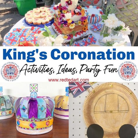 Jubilee Crafts, Hole Punch Crafts, Royal Jubilee, Coronation Crown, Coronation Party, Royal Paper, Crown Printable, Queens Jubilee, Kids Party Crafts