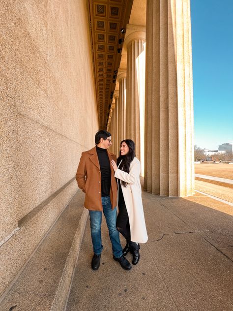 #coupleromantic #coupleposesideas #couplephotos #nashvillestyle #nashville #parthenon #fashion #modestfashionblogger #modestclothing #modeststyle #photoshoot #winteroutfits #wintercoats Nashville Style, Cute Couples Photos, Modest Outfits, Winter Coat, Nashville, Modest Fashion, Winter Outfits, Couple Photos