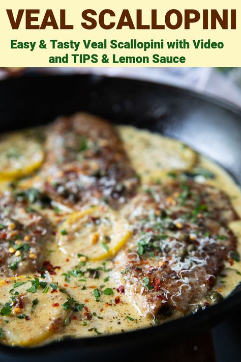 Ground Veal Recipes, Veal Piccata Recipe, How To Cook Veal, Veal Scallopini Recipes, Turkey Scallopini, Veal Cutlet Recipes, Veal Piccata, Veal Parmesan, Veal Steak