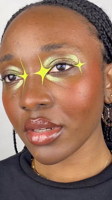 Yellow Graphic Liner, Orange Graphic Liner, Colorful Graphic Liner, Wicked Makeup, Creative Eyeliner, Mood Palette, Glisten Cosmetics, Portals Tour, New Makeup Ideas