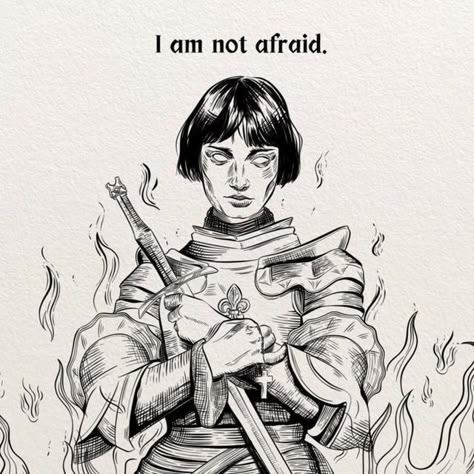 Joan Of Arc At The Stake, Joan Of Arc Draw, Tattoo Joan Of Arc, Joan Of Arc Line Drawing, Saint Joan Of Arc Art, Joan Of Arc Sketch, Joan Of Arc Quote, Joan Of Arc Aesthetic, Joan Of Art Tattoo