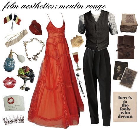 Moulin Rouge Theme Outfit, Satine Moulin Rouge Outfits, Moulin Rouge Costumes Halloween, What To Wear To Moulin Rouge Show, Moulin Rouge Inspired Outfit, Moulin Rouge Theme Party Outfit, Moulin Rouge Aesthetic Outfit, Moulin Rouge Prom, Moulin Rouge Fashion