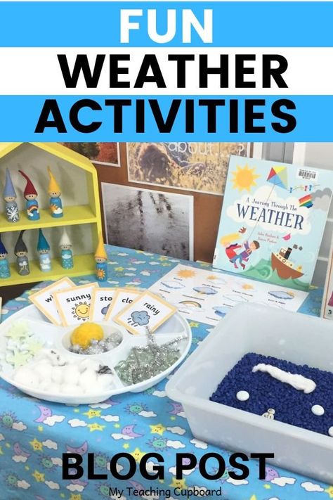 Hands-on Weather Activities and Provocations — My Teaching Cupboard Weather Provocations, Learning Provocations, Scientific Inquiry, Play Based Classroom, Weather Activities For Kids, Weather Books, Scientific Thinking, Science Learning, Writing Area